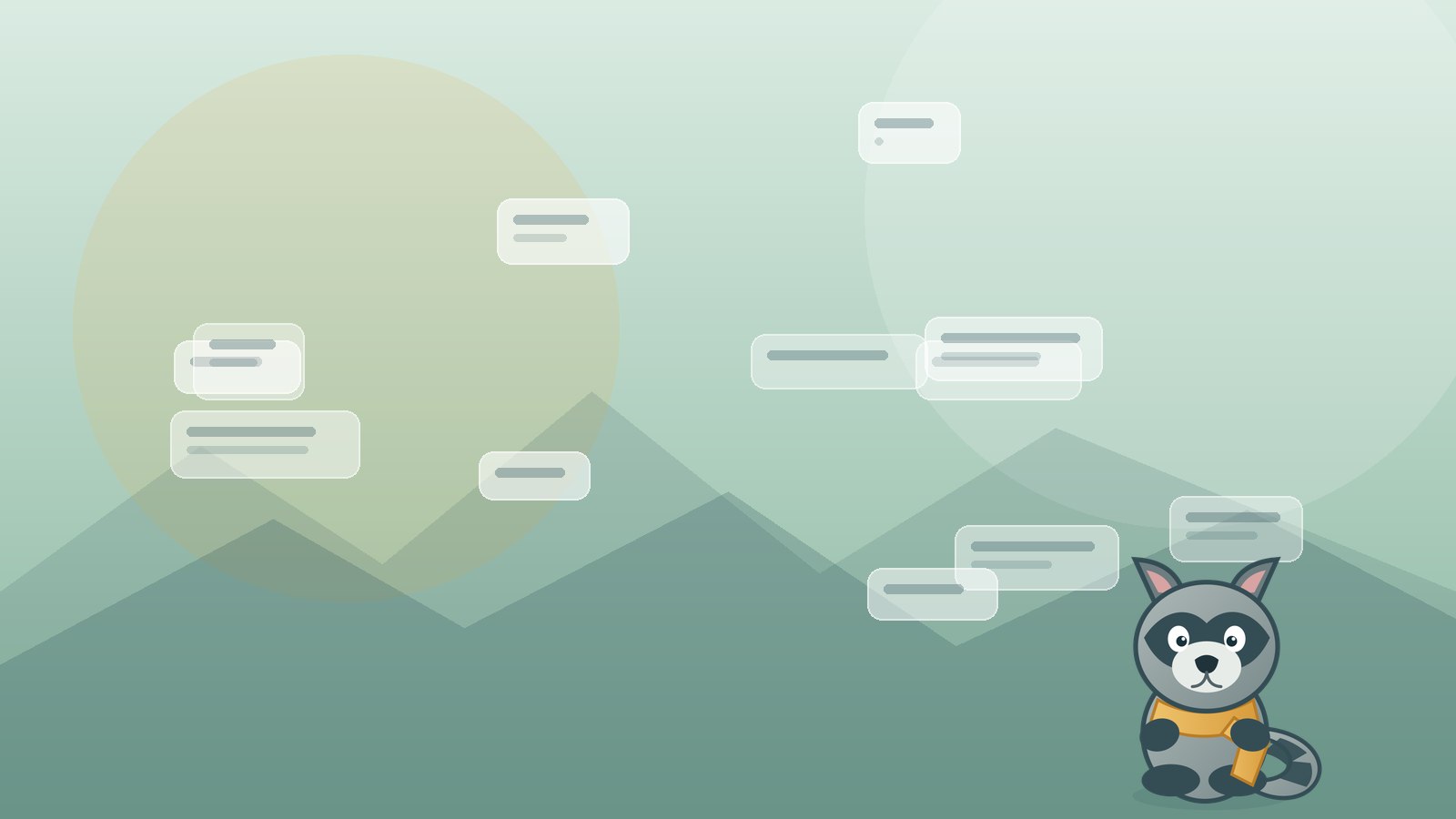 Sparse glowing name cards in a wide landscape representing very rare boy names